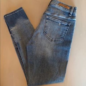 m1858 NY Highrise Ankle two-toned skinny jeans